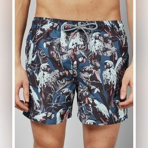 TED BAKER coastal parrot swim trunks